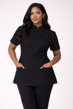 Load image into Gallery viewer, Chinese Collar Tunic- 3 BUTTON