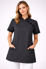 Load image into Gallery viewer, Chinese Collar Tunic- 3 BUTTON