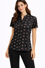 Load image into Gallery viewer, Mandarin Henley Blouse