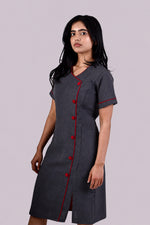 Load image into Gallery viewer, Line Button Dress