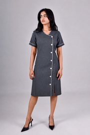 Line Button Dress