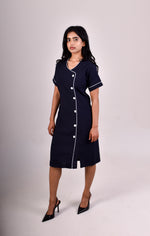 Load image into Gallery viewer, Line Button Dress