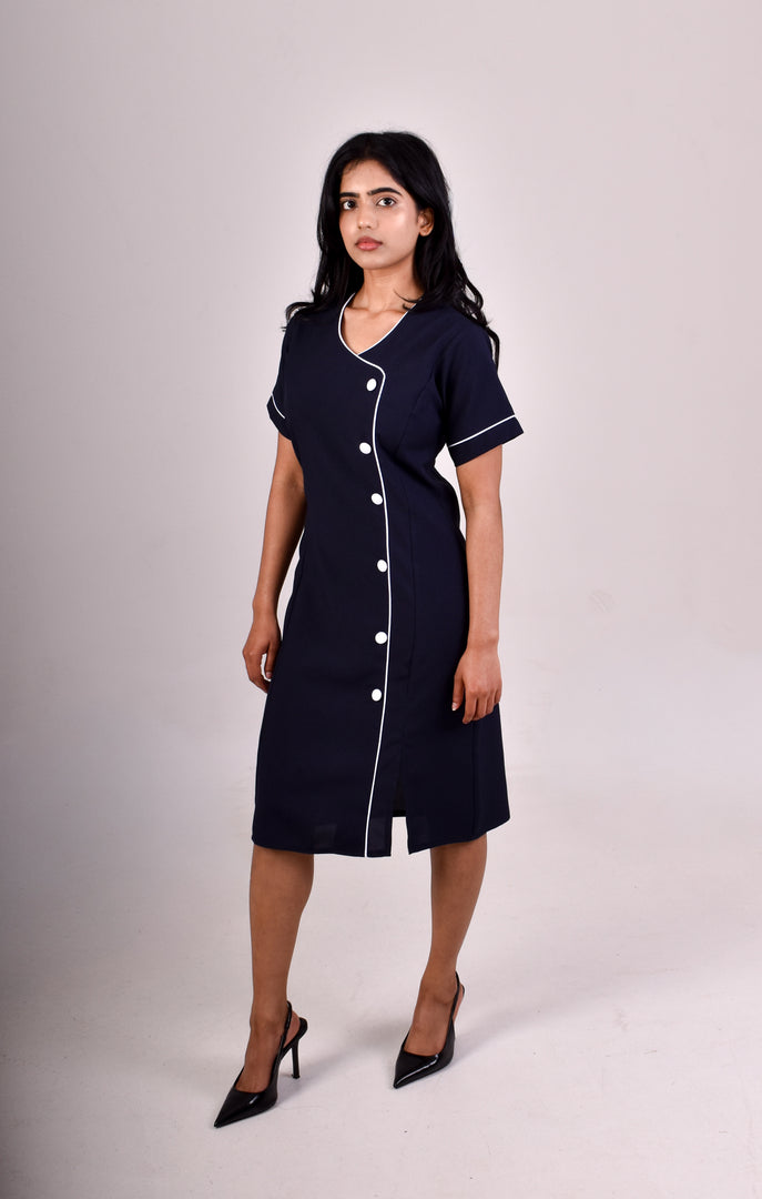 Line Button Dress
