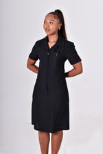 Load image into Gallery viewer, Utility Shift Dress- FRONT ZIP
